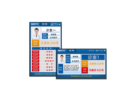 二級分診一體機(醫(yī)生診室門口)